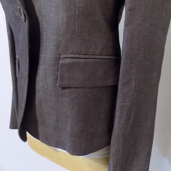 BANANA REPUBLIC Brown Blazer Jacket, 6 NWT $198 - Picture 3 of 4